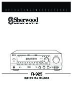 Sherwood R-925-Owners-Manual